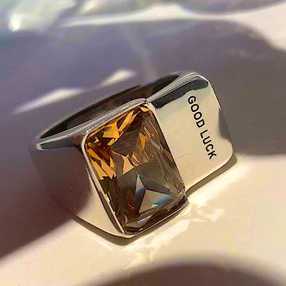 STERLING SILVER CITRINE RING - Picture 10 of 12